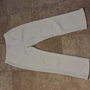 Sharon Young Ivory Pants w/side Zip Size 2